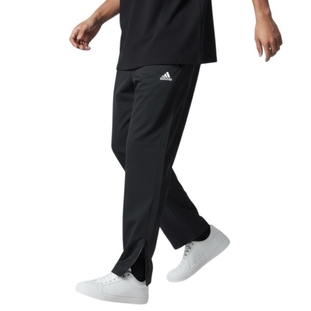 Adidas Men’s XL Black Track Pants with 17” Ankle Zip ECU Streetwear